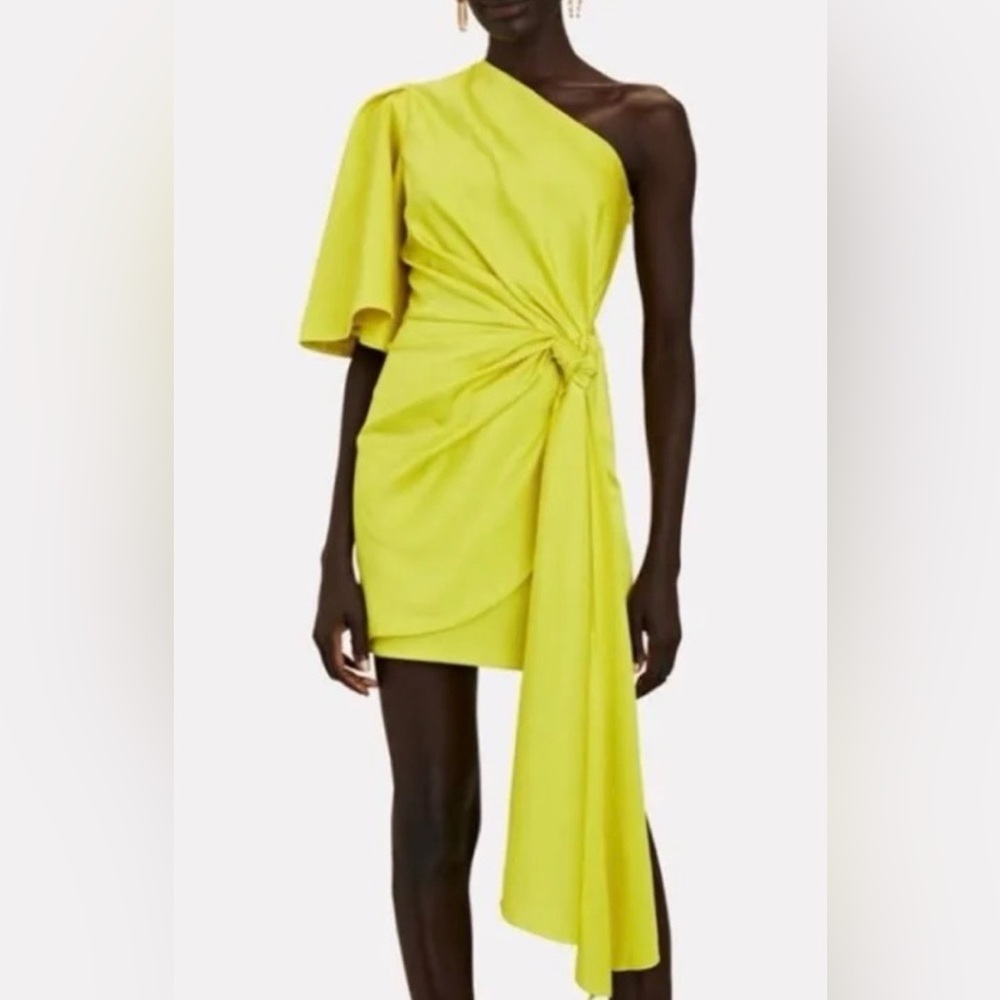 Solace London Mustard Mini Dress Size 10